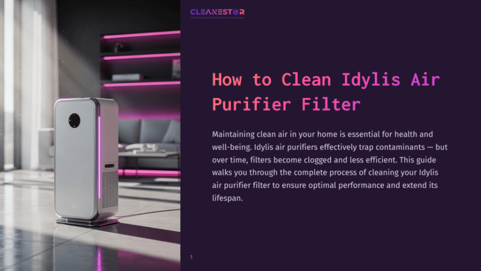 1 How To Clean Idylis Air Purifier Filter