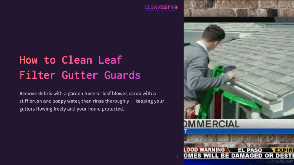 1 How To Clean Leaf Filter Gutter Guards