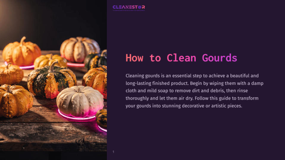 1 How To Clean Gourds Decorative Gourds On A Table