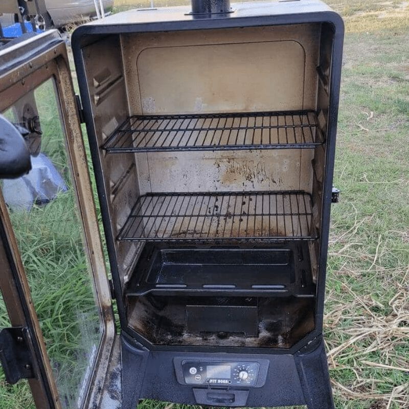 How To Clean The Glass On A Pit Boss Smoker 1 How To Clean A Pit Boss Vertical Smoker