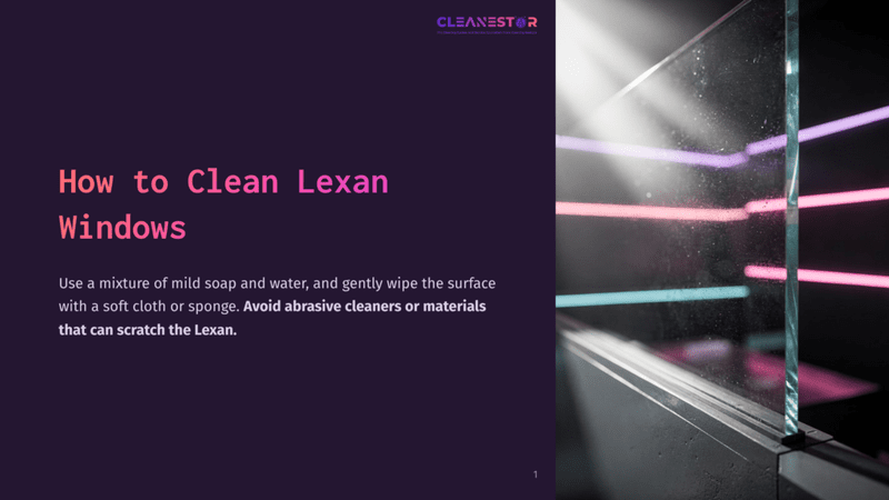 1 How To Clean Lexan Windows A Reflective Surface With Multicolored Light Stripes, Featuring A Dark Background And Clean, Sleek Lexan Window Edges.
