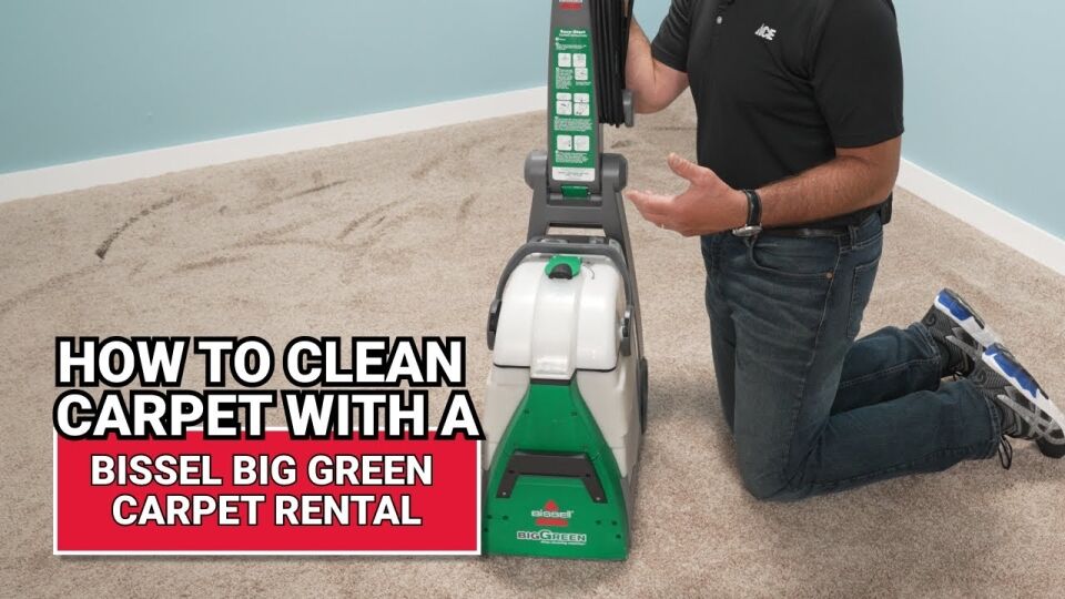 How To Slow To Move Big Green Carpet Cleaner