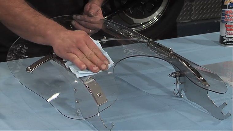 Motorcycle Windshield Care 2 Cleaner How To Clean Harley Windshield