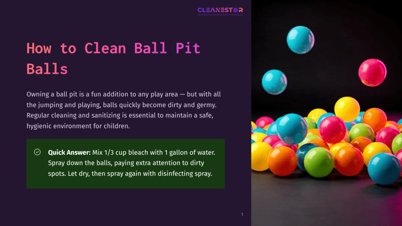 1 How To Clean Ball Pit Balls Brightly Colored Plastic Balls, Including Blue, Pink, Yellow, And Orange, Are Scattered On A Dark Surface, Some In Focus And Others Blurred, Suggesting Movement Or Depth.