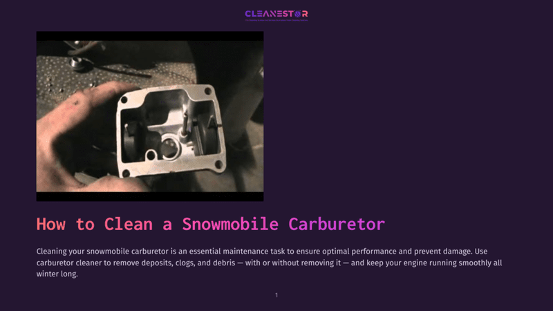 1 How To Clean A Snowmobile Carburetor Close-Up Of A Person'S Hands Holding A Disassembled Snowmobile Carburetor, Showing The Internal Components For Cleaning.