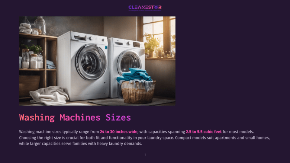 Two Modern Washing Machines, One White And One Silver, Stand Side-By-Side In A Bright Laundry Room. A Basket Of Folded Blue Towels Sits Between Them.