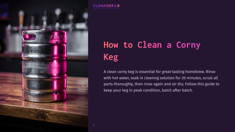How To Clean A Corny Keg