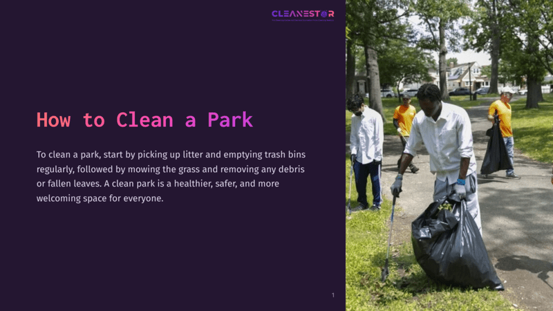 1 How To Clean A Park A Person In A White Shirt Gathers Trash In A Black Bag In A Green Park, With Others In The Background, Under Sunny Skies.