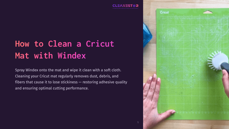 1 How To Clean A Cricut Mat With Windex Cleaning A Cricut Mat With Windex.