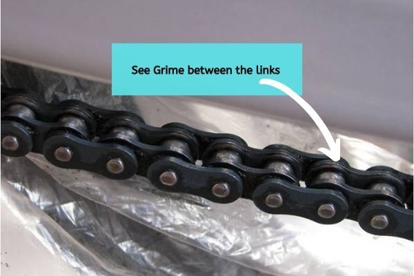 See Grime Between The Links 1 How Often To Clean And Lube The Motorcycle Chain