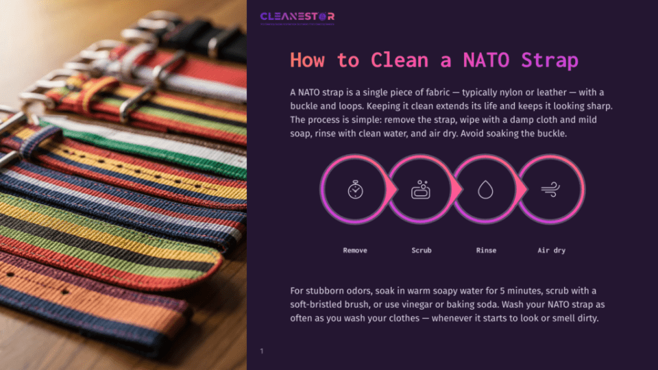 1 How To Clean A Nato Strap 1 How To Clean A Nato Strap