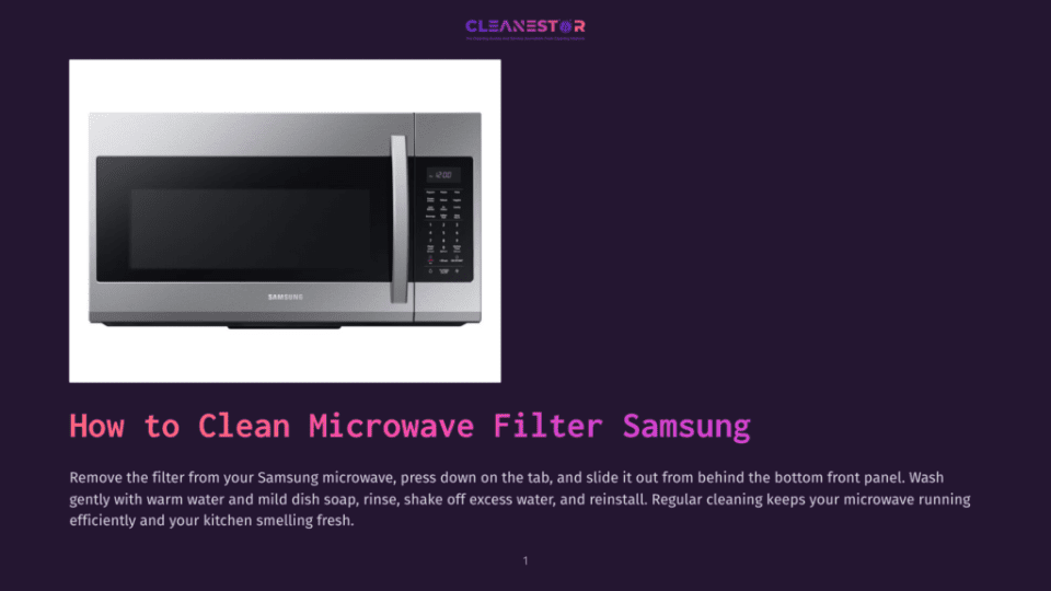 A Modern Silver Samsung Microwave Oven Is Shown From The Front, With Its Door Slightly Ajar, Revealing A Clean Interior And Control Panel Displaying &Quot;12:00&Quot;.