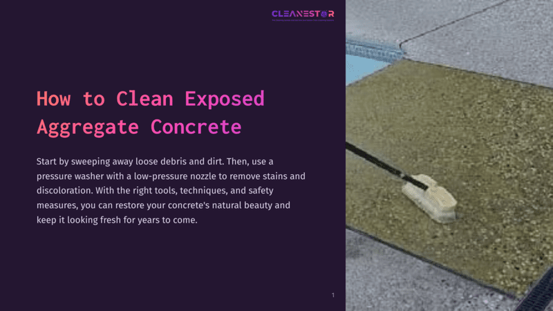1 How To Clean Exposed Aggregate Concrete How To Clean Exposed Aggregate Concrete