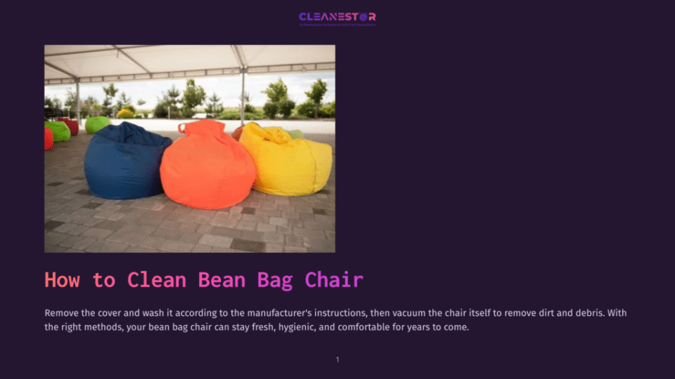 1 How To Clean Bean Bag Chair Three Colorful Bean Bag Chairs โ Blue, Orange, And Yellow โ Sit On A Paved Patio Under A Tent, Ready For Outdoor Relaxation.
