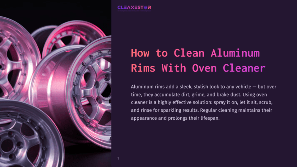 1 How To Clean Aluminum Rims With Oven Cleaner Several Shiny Aluminum Rims In A Vibrant Pink Hue, Arranged In A Staggered Layout Against A Dark Background, Highlight Their Glossy Finish.