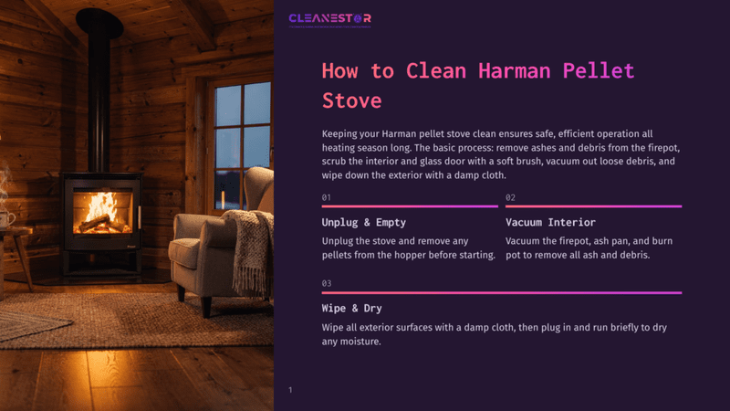 1 How To Clean Harman Pellet Stove Cozy Log Cabin Interior With A Modern Harman Pellet Stove Burning Brightly. A Plush Armchair Sits To The Right, With A Warm, Inviting Atmosphere.