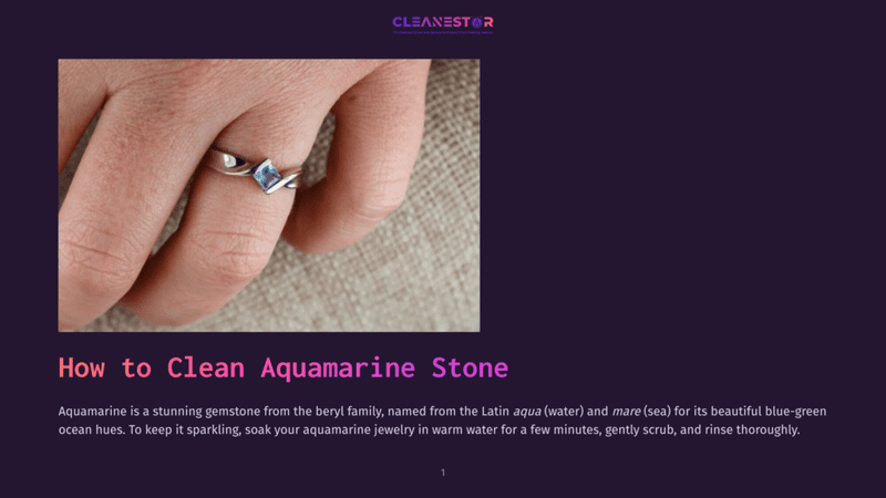 1 How To Clean Aquamarine Stone A Hand With A Ring Featuring A Blue Aquamarine Gemstone, Resting On A Rustic Burlap Background, Illustrating A Step In The Process Of How To Clean Aquamarine Stone.