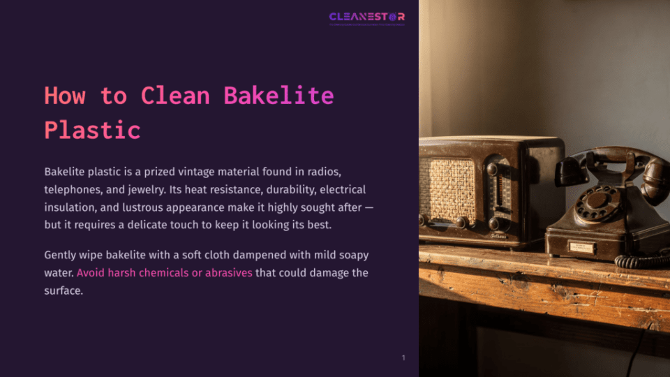 1 How To Clean Bakelite Plastic A Vintage Bakelite Rotary Telephone And A Retro Radio Sit On A Wooden Table, Showcasing The Classic Materials Discussed In &Quot;How To Clean Bakelite Plastic.