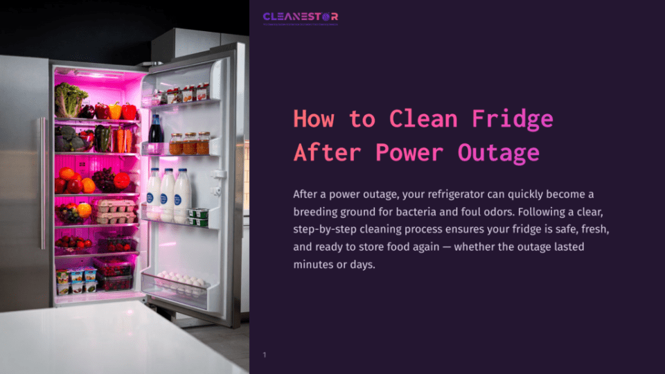 An Open, Brightly Lit Refrigerator With Pink Led Lights, Showcasing Organized Shelves Of Fresh Produce, Eggs, And Bottled Beverages, After A Power Outage.