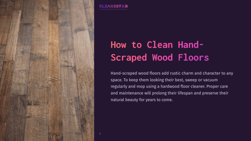 1 How To Clean Hand Scraped Wood Floors Close-Up Of Rustic Hand-Scraped Wood Flooring With Varied Grain Patterns And Warm Brown Tones, Showcasing The Natural Beauty Of Hardwood Floors.