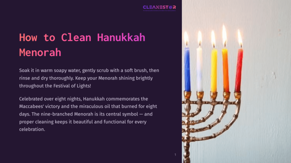 1 How To Clean Hanukkah Menorah How To Clean Hanukkah Menorah