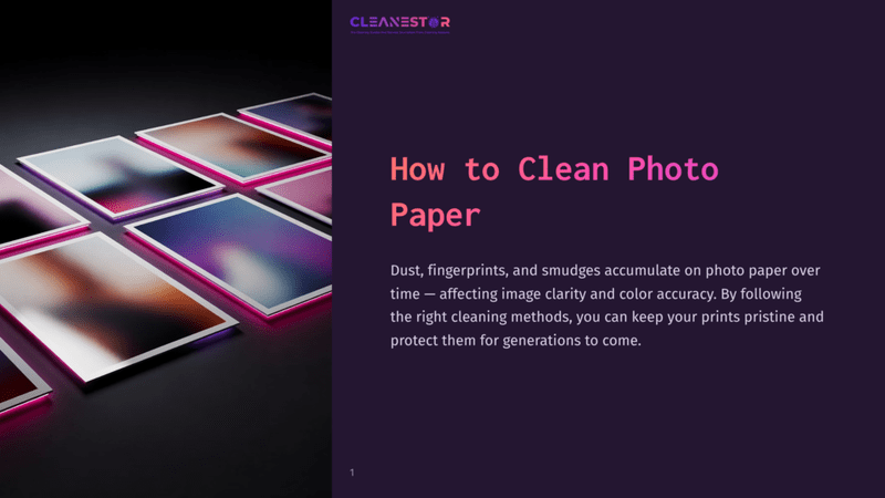 1 How To Clean Photo Paper How To Clean Photo Paper&Quot; Title Text With A Dark Background And Rows Of Colorful, Abstract, Blurred Photographs With Glowing Pink And Purple Edges.