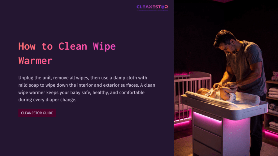 1 How To Clean Wipe Warmer A Parent Gently Changing A Baby'S Diaper On A Modern Changing Table With A Warm Light, Surrounded By Soft Pink And Purple Tones.