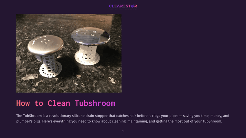 1 How To Clean Tubshroom Two Innovative Silicone Drain Stoppers Designed To Catch Hair And Prevent Clogs In A Bathtub Or Shower, With One Stopper Featuring A Shiny Chrome Finish And The Other A Brushed Metal Look, Resting On A Dark Speckled Countertop.