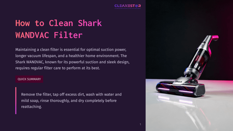 1 How To Clean Shark Wandvac Filter Shark Wandvac Filter Cleaning Instructions With A Sleek Shark Wandvac Vacuum Cleaner Displayed On A Dark, Reflective Surface With Dramatic Lighting.