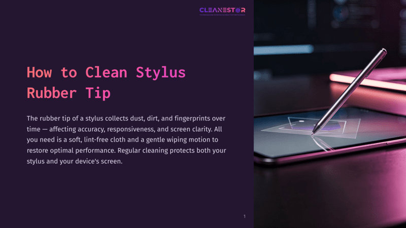 A Close-Up Of A Stylus With A Rubber Tip On A Pink Smartphone Screen, Set Against A Dark Background, Showing How To Clean The Stylus For Optimal Performance.