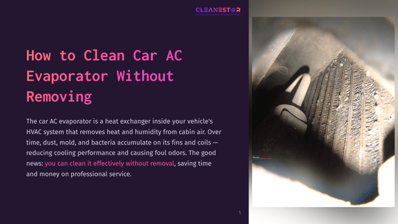 Close-Up Of A Very Dirty Car Ac Evaporator With Fins Clogged With Dust, Dirt, And Mold, A Common Problem That Affects Air Quality And Cooling Efficiency.