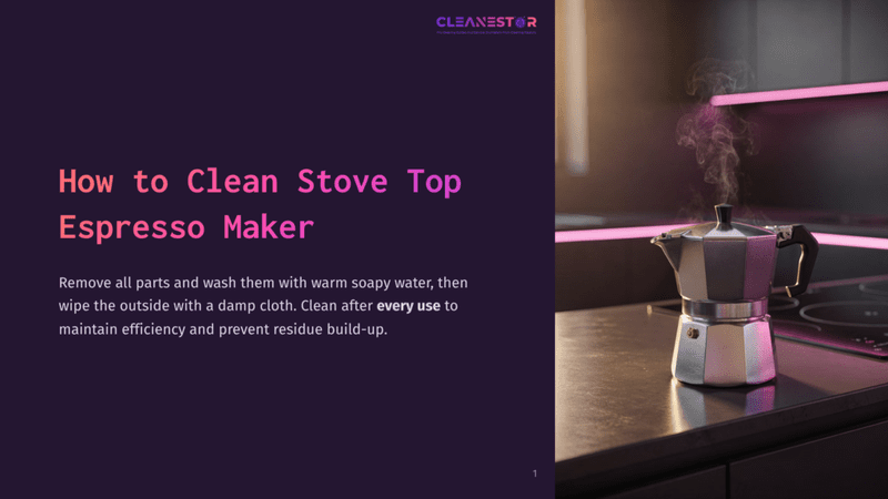 1 How To Clean Stove Top Espresso Maker A Stovetop Espresso Maker Steams On A Dark Countertop, With A Bright Pink Light Illuminating The Background.