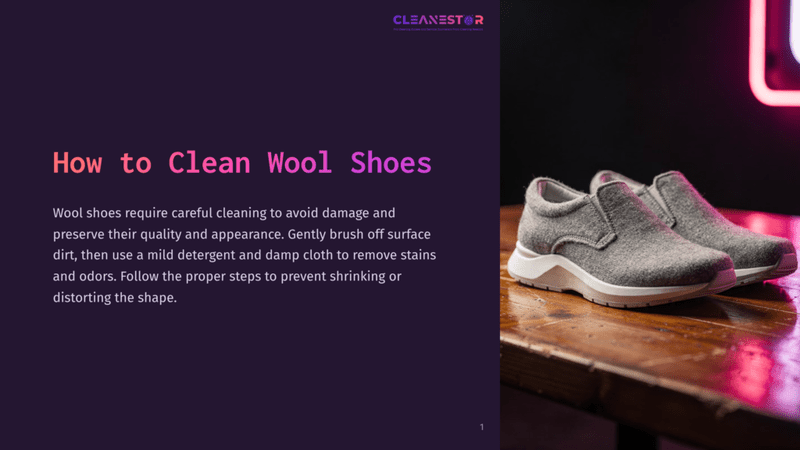1 How To Clean Wool Shoes A Pair Of Grey Wool Slip-On Shoes With White Soles Rests On A Rustic Wooden Table, With A Pink Neon Light Glowing Softly In The Background.