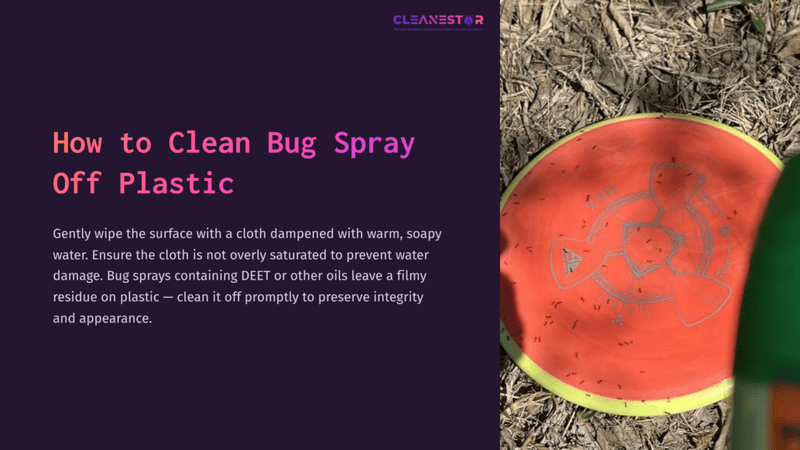 1 How To Clean Bug Spray Off Plastic A Vibrant Orange Frisbee Rests On Brown, Textured Ground, Featuring A Fish Design, Alongside Cleaning Tips For Bug Spray Removal.