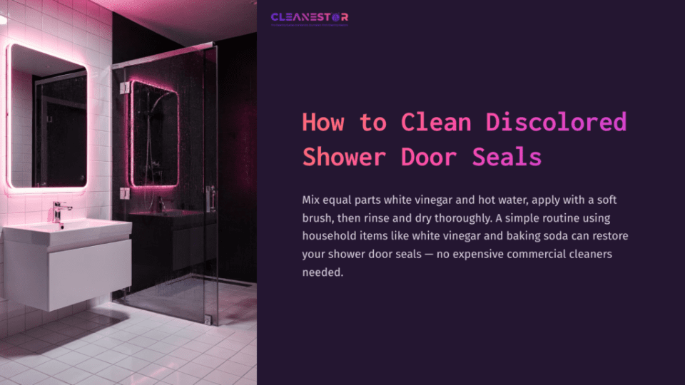 Modern Bathroom Featuring A Sleek Shower With Glass Door And A Vanity With A Mirror, Illuminated By Pink Led Lights.