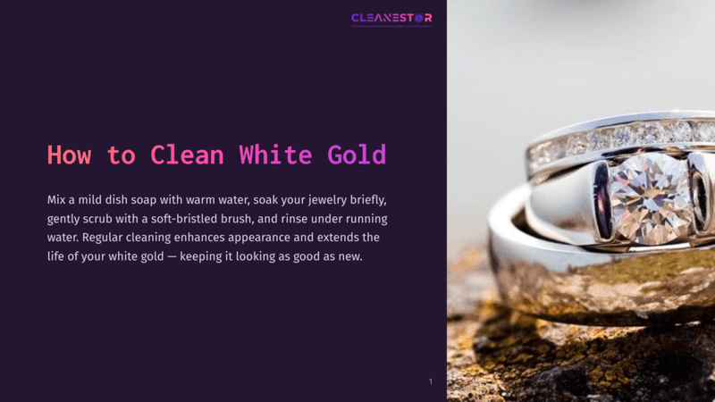 1 How To Clean White Gold Close-Up Of White Gold Rings Resting On A Textured Surface, Showcasing Their Shine And Intricate Designs With A Dark Purple Background.
