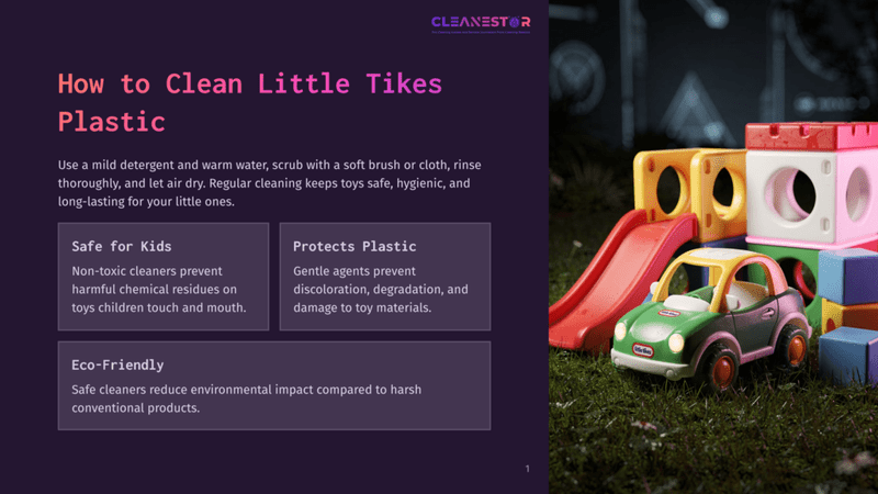 1 How To Clean Little Tikes Plastic Brightly Colored Little Tikes Plastic Toys, Including A Red Slide And A Green Car, Sit On A Grassy Lawn At Dusk. The Image Promotes Cleaning Little Tikes Plastic Toys.