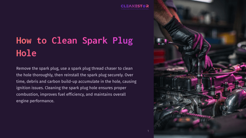 1 How To Clean Spark Plug Hole Close-Up Of Gloved Hands Using A Spark Plug Socket Wrench To Remove A Spark Plug From A Car Engine, Illustrating How To Clean A Spark Plug Hole For Better Engine Performance.