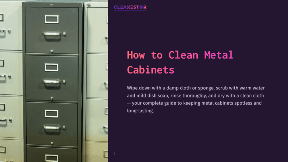 1 How To Clean Metal Cabinets Metal Cabinets In Varying Shades Of Gray And Green Are Neatly Arranged, Showcasing Their Organized Design And Smooth Surfaces.