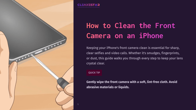 1 How To Clean The Front Camera On An Iphone How To Clean The Front Camera On An Iphone