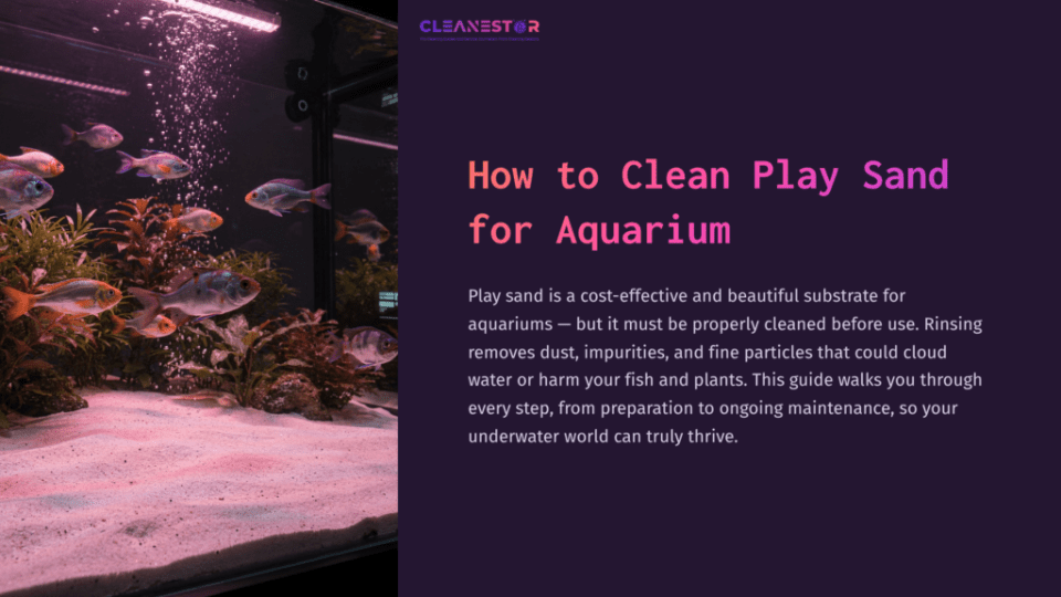 1 How To Clean Play Sand For Aquarium Aquarium With Vibrant Fish And Pink-Hued Plants, Showcasing Clean Sand Substrate Against A Dark Background, Emphasizing Aquatic Life.