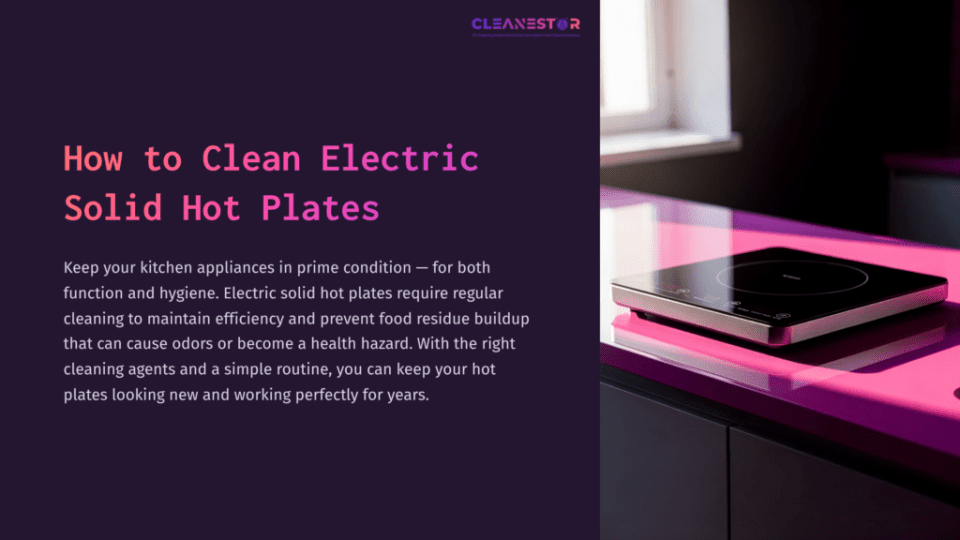1 How To Clean Electric Solid Hot Plates Electric Solid Hot Plate On A Pink Countertop, With Sunlight Streaming Through A Nearby Window, Emphasizing Cleanliness And Maintenance.