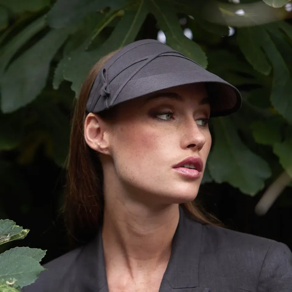 Dune23 Charcoal Linen 9 How To Clean A Sun Visor Hat