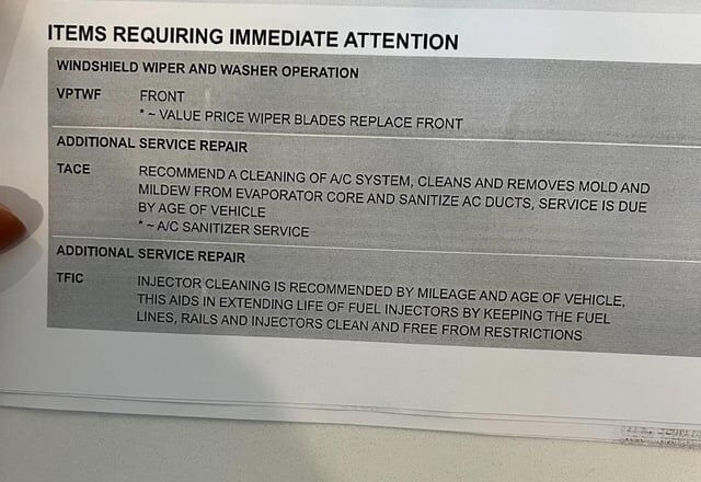 Are These Services Necessary V0 4Fqnu31O5J1C1 How Necessary Is A Fuel Injection Cleaning