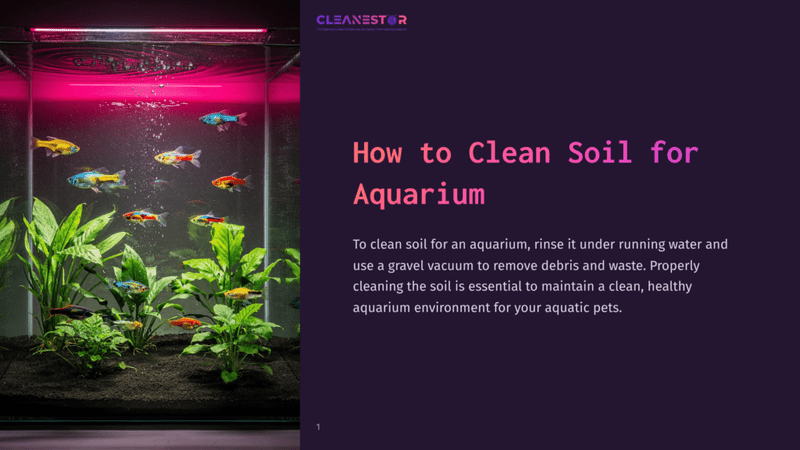 1 How To Clean Soil For Aquarium A Vibrant Aquarium Scene Features Colorful Fish Swimming Among Lush Green Plants, Illuminated By Pink Led Lights.