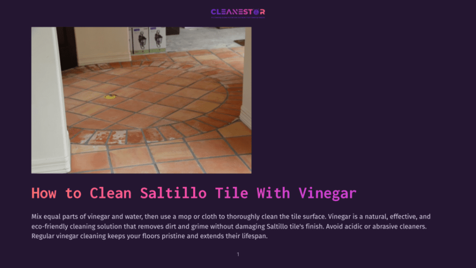 1 How To Clean Saltillo Tile With Vinegar A Circular Pattern Of Terracotta Saltillo Tiles With A Darker, Circular Border Of Tiles On A Light-Colored Floor. A Yellow Drain Is Visible In The Center Of The Saltillo Tile Circle.