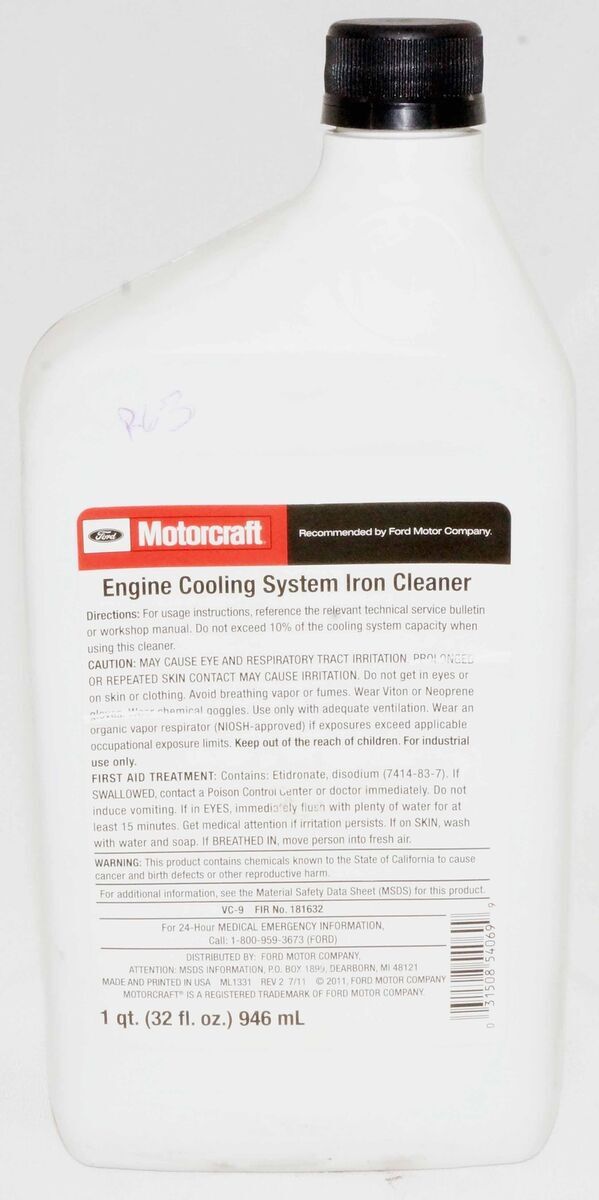 S L1200 When Should The Engine Cooling System Iron Cleaner Be Used