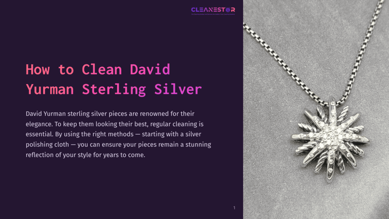1 How To Clean David Yurman Sterling Silver A Close-Up Of A Decorative Silver Pendant On A Chain, Resting On A Light Gray Surface, Showcasing Intricate Details And Shine.