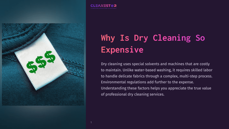1 Why Is Dry Cleaning So Expensive A Close-Up Of A Clothing Care Label On A Dark Teal Fabric, With Three Green Dollar Signs ($$$) Printed On It, Symbolizing The High Cost Of Dry Cleaning.